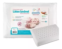 Almohada Infantil De Bebé Latex Lavable Anti Asfixia Algodón