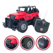 Carro Carrinho Jeep Controle Remoto 4x4 Off Road A Pilhas