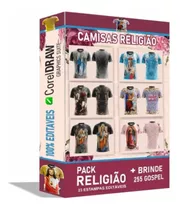 Vetores Camisa De Religião-25 Estampas+brinde