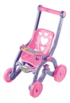 Carrinho De Boneca Florzinha Rosa E Lilás Brinquedo Infantil