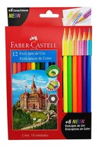 Lápis De Cor Neon Faber-castell Eco X12 L + 6