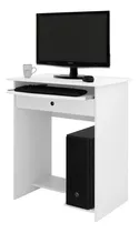 Escrivaninha Gamer Ej Móveis Mesa De Computador Prática Com Gaveta Mdp De 650mm X 795mm X 450mm Branco