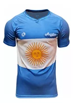 Camiseta Futbol Kapho Bandera Argentina Homenaje Adultos