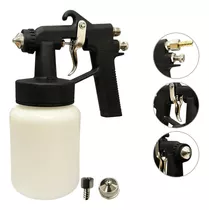 Pistola De Pintura Ar Direto Pw-900 Bico 1.3mm Caneca 750ml Com Bico De Aço Para Tufão Wwsoldas