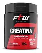 Creatina 300g 100% Pura Ftw Sabor Without Flavor