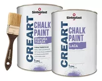 Combo Deco Laca + Pintura Tiza Creart Chalk 1l Sinteplast Mm