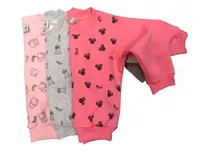 Buzo Bebe Minnie Y Unicornios Del Talle 2 Al 5 Pack 3 Unidad