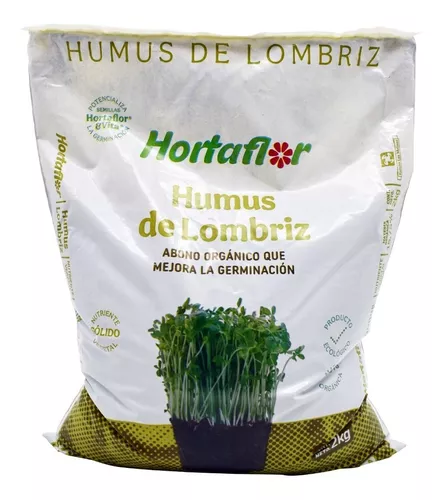 Humus De Lombriz Abono Org Nico Para Germinar Kg Hortaflor En Venta En