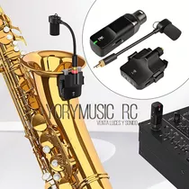 Micrófono Inalámbrico Para Saxofón, Receptor Y Transmisor