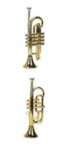2x Trompeta Instrumento Niños Niñas Juguete Cumpleaños