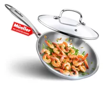 Sartén Para Freír Mueller Home , De Acero Inoxidable , 20 Cm