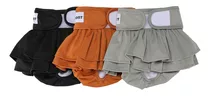 Avont 3 Pack Pañales Lavables Para Perros Hembra (xs / 6-8.5