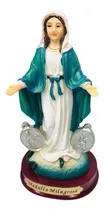 Virgen Milagrosa 13,5 Cm Porcelana Italiana + Novena Bibli