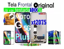 Tela Frontal Original Moto G 5g Plus (xt2075)+pelí3d+capa+cl