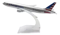 Avião Comercial Airbus / Boeing - Miniatura De Metal - 15cm Cor American Airlines - Boeing 777
