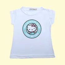 Remera Nena Hello Kitty Manga Corta T2 Al 16