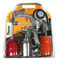 Kit Pistola De Pintar Con Accesorios Porten