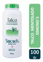 Talco Mentolado Simonds 100 Gr 