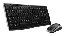 Kit Teclado E Mouse Sem Fio Logitech Mk270 Receptor Usb Nano