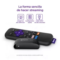 Roku Express 3930 Negro Dispositivo De Streaming Hd Con Cable Hdmi De Alta Velocidad Y Control Remoto Simple