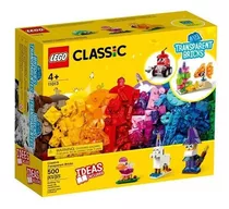 Caja De Ladrillos Transparentes Creativos Lego Cantidad De Piezas 500