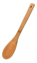 Cuchara Fina De Madera Bambu Para Cocina Cocinero 29,5cm