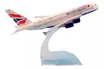 Miniatura Avião British Airwais Airbus A380 Metal