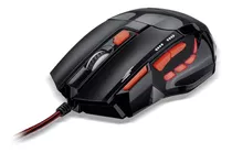 Mouse Gamer Multilaser 2400 Dpi Quickfire Preto/vermelho