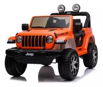 Auto A Batería Jeep Wrangler Rubicon Para Niños