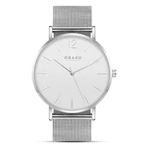 Obaku Mark - Reloj De Mano Clásico Para Hombre, Caja Delgad