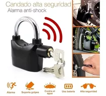 Candado Alarma Para Moto Bicicletas Casa Comercial 110 Db