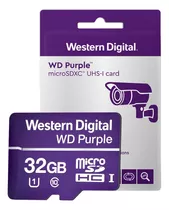 Cartão De Memória 32gb Micro Sd Wd Purple Intelbras P/câmera