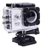 Camara Sports Fullhd Dv Sumergible 30m 1080p Similar Go Pro Color Plateado