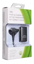 Kit Combo Cargador Pila Recargable Para Xbos 360 Cable 1.4m