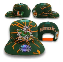 Gorra Destello, Miami Hurricanes, Nfl, Colección Clásica