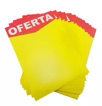 Placa De Oferta Preço Promoção Cartaz C/50 Uni 21 X 30 Full