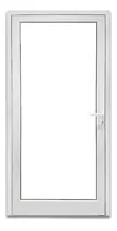 Puerta Módena Dvh Aluminio Blanco 80x200  Doble Vidrio 4/9/4