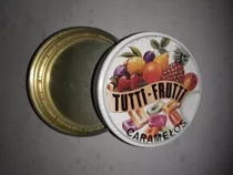 Caja De Caramelos Tutti Frutti De Lata Colección Antigua