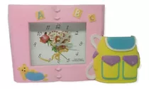 Reloj Porta Lápices Para Niños  