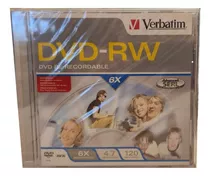 Dvd-rw Regrabable Verbatim 6x 4.7gb 120min Caja Slim