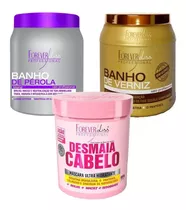 Forever Liss Banho De Pérola, Verniz E Desmaia Cabelo 1kg