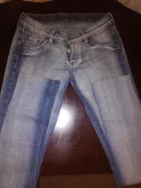 Pantalon Jeans Strech Corte Tubo Talla 27 Us$13,00