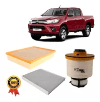 Kit Filtro Aire + Polen + Petróleo Para Toyota Hilux 2016-17