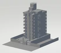 Maquete De Prédio Em 3d - 15 Cm