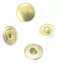 Botão De Pressão Colchete 10,5 Mm Dourado - 5 Unidades