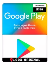 Gift Card Google Play R$10 Reais Envio Rápido