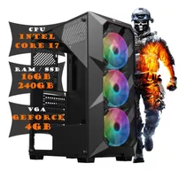 Pc Cpu Gamer Core I7 16gb Ssd 240gb Geforce 4gb + Wifi