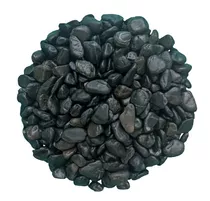 Piedra Decorativa Mármol Mediana Negro Jardín Plantas 10kg