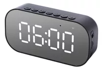Reloj Despertador Bluetooth Gadnic W1 Negro 220v
