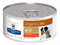 Alimento Hill's Prescription Diet Urgent Care A/d Para Cão/gato Adulto Todos Os Tamanhos Sabor Frango Em Lata De 156g